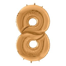 Bildspel - Sifferballong Guld Gigantisk