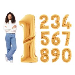 Talballon Guld Gigantisk