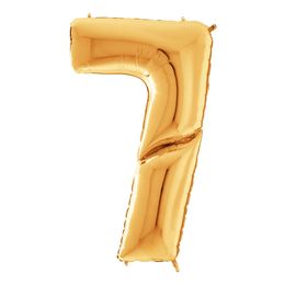 Lysbildefremvisning - Talballon Guld Gigantisk