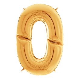 Lysbildefremvisning - Talballon Guld Gigantisk