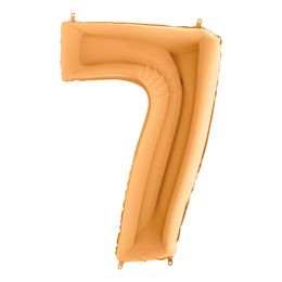 Bildspel - Sifferballong Guld Metallic