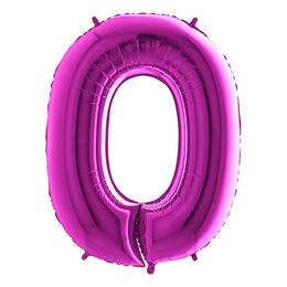 Bildspel - Sifferballong Lila Metallic