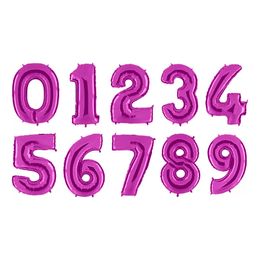 Sifferballong Lila Metallic