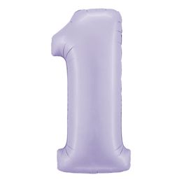 Lysbildefremvisning - Talballon Lilla Satin