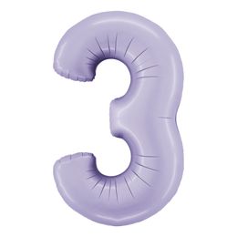 Lysbildefremvisning - Talballon Lilla Satin