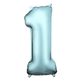 Lysbildefremvisning - Talballon Lyseblå Satin