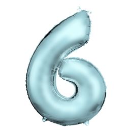 Lysbildefremvisning - Talballon Lyseblå Satin