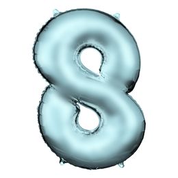 Lysbildefremvisning - Talballon Lyseblå Satin