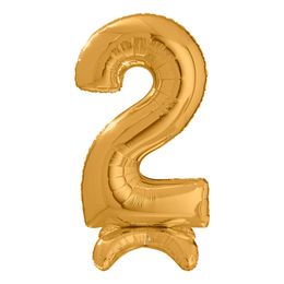 Lysbildefremvisning - Talballon med Stativ Guld