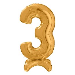 Lysbildefremvisning - Talballon med Stativ Guld