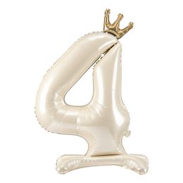 Lysbildefremvisning - Talballon Stående Cremehvid