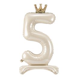 Lysbildefremvisning - Talballon Stående Cremehvid