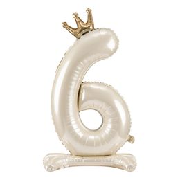 Lysbildefremvisning - Talballon Stående Cremehvid