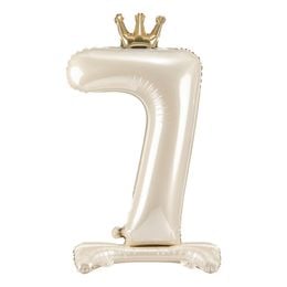 Lysbildefremvisning - Talballon Stående Cremehvid