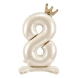 Lysbildefremvisning - Talballon Stående Cremehvid