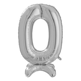 Bildspel - Sifferballong med Ställning Silver
