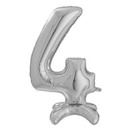 Bildspel - Sifferballong med Ställning Silver