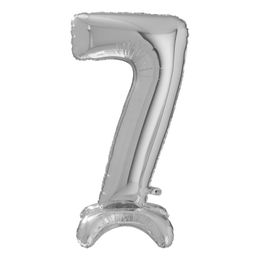 Bildspel - Sifferballong med Ställning Silver