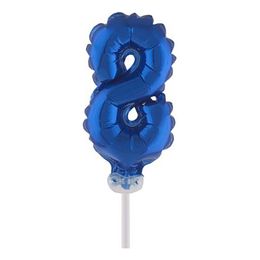 Bildspel - Sifferballong Tårtdekoration Blå