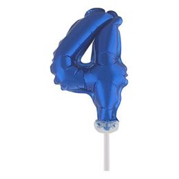 Bildspel - Sifferballong Tårtdekoration Blå