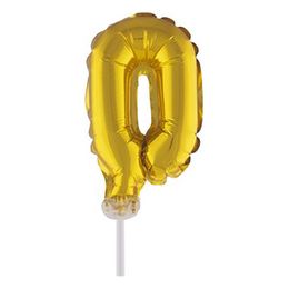 Bildspel - Sifferballong Tårtdekoration Guld