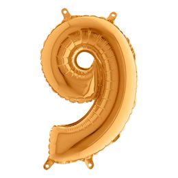 Lysbildefremvisning - Talballon Mini Guld