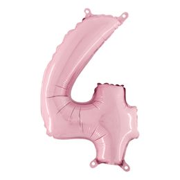 Bildspel - Sifferballong Mini Ljusrosa Pastell