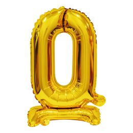 Bildspel - Sifferballong Mini på Ställning Guld