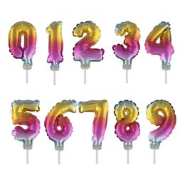 Sifferballong Tårtdekoration Regnbåge