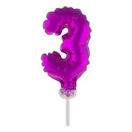 Bildspel - Sifferballong Tårtdekoration Rosa