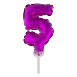 Bildspel - Sifferballong Tårtdekoration Rosa