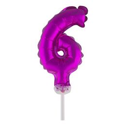 Bildspel - Sifferballong Tårtdekoration Rosa