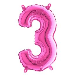 Bildspel - Sifferballong Mini Rosa Metallic