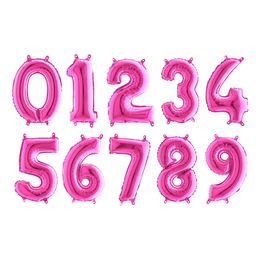 Talballon Mini Lyserød