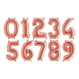 Sifferballong Mini Roséguld Metallic