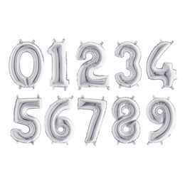 Talballon Mini Sølv