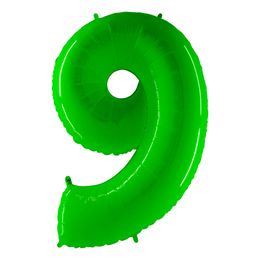 Lysbildefremvisning - Tal-ballon Neongrøn