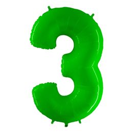 Lysbildefremvisning - Tal-ballon Neongrøn