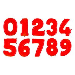 Talrige Balloner Neon Rød