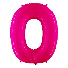 Bildspel - Sifferballong Neon Rosa