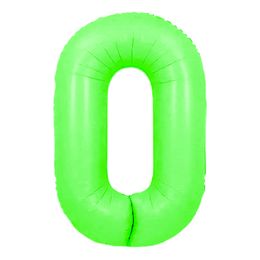Bildspel - Sifferballong Neongrön