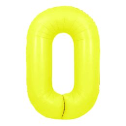 Bildspel - Sifferballong Neongul