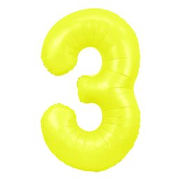 Bildspel - Sifferballong Neongul