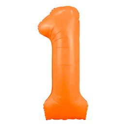 Bildspel - Sifferballong Neonorange