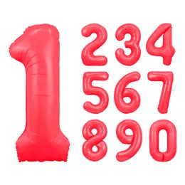 Sifferballong Neonröd