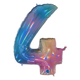 Bildspel - Sifferballong Regnbåge Mönster