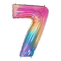 Lysbildefremvisning - Talballon Regnbue Mønster