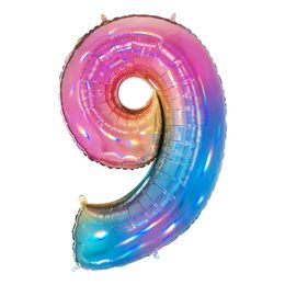 Lysbildefremvisning - Talballon Regnbue Mønster