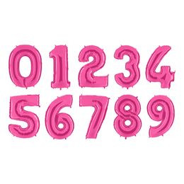 Sifferballong Rosa Metallic