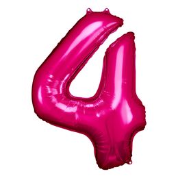 Bildspel - Sifferballong Rosa Metallic